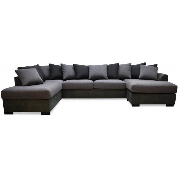Delux U-Sofa mit offenem Ende links - Multi