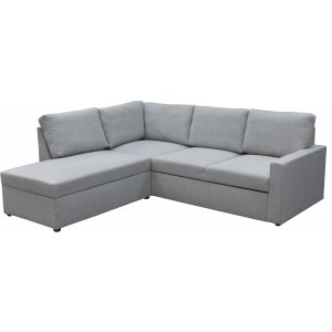 Traumgraues Schlafsofa mit Stauraum und Ecksofa + Fleckentferner fr Mbel