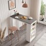 Style Stehtisch 120 x 51,6 cm - Wei/Grau