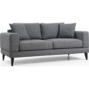 Nordisches 2-Sitzer-Sofa - Dunkelgrau