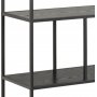 Bcherregal Seaford 135x150 cm - Schwarz