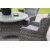 Jacksonville-Sessel aus grauem synthetischem Rattan, komplett mit Kissen