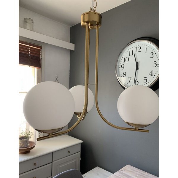 Orfeus Deckenleuchte - Messing matt/Opalweiß Orfeus Deckenleuchte - Messing matt/Opalweiß