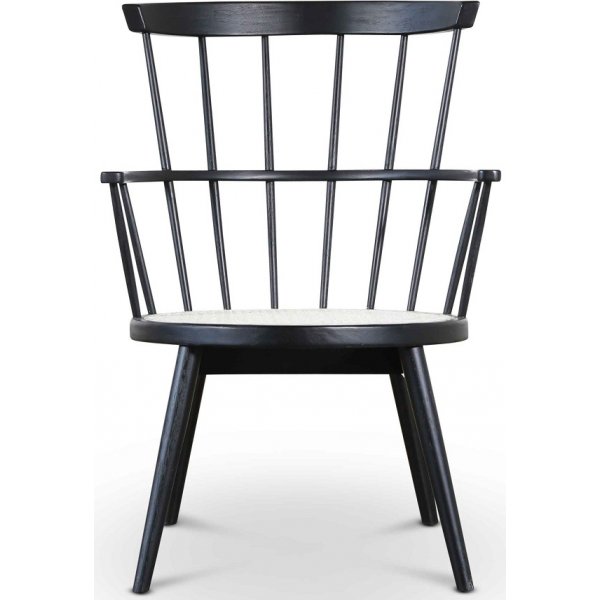 Scoop Lounge Sessel - Schwarz / Rattan