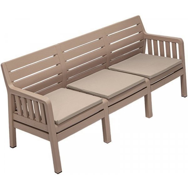 Lara 3-Sitzer-Sofa - Cappuccino Lara 3-Sitzer-Sofa - Cappuccino