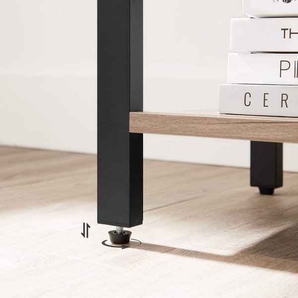 Petter Bücherregal 66 x 120 cm - Graubeige/Schwarz Petter Bücherregal 66 x 120 cm - Graubeige/Schwarz