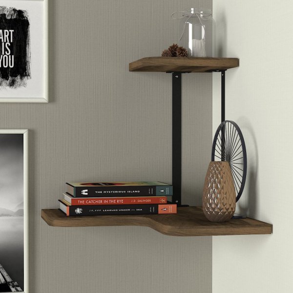 Agora Wandregal - Nussbaum/schwarz