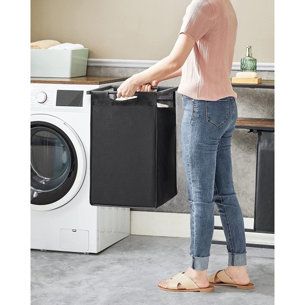 Ambrette Duo Wäschekorb - Schwarz/Braun Ambrette Duo Wäschekorb - Schwarz/Braun