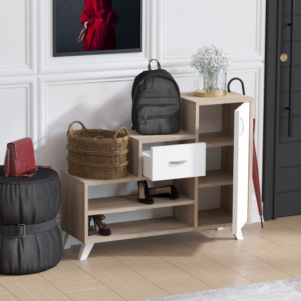 Retro Schuhschrank - Beige