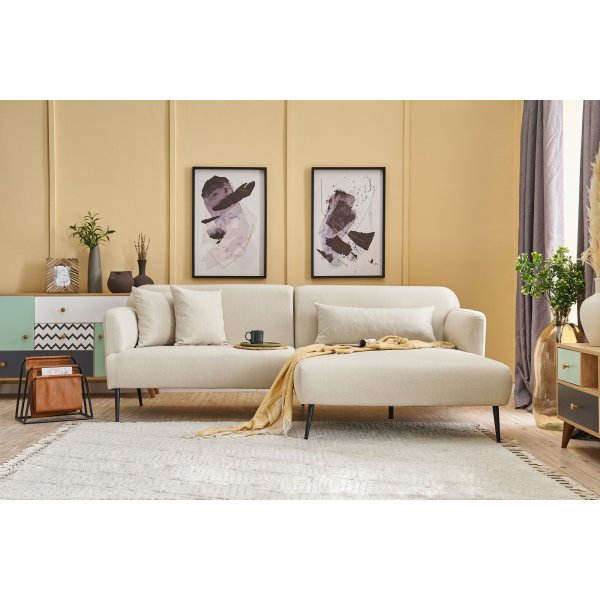Revos Diwansofa rechts - Creme
