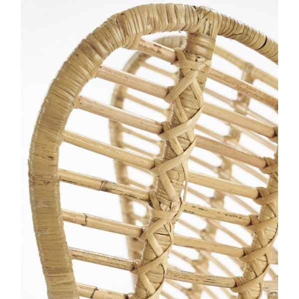 Maryann Sessel - Rattan/schwarz + Fleckentferner fr Mbel