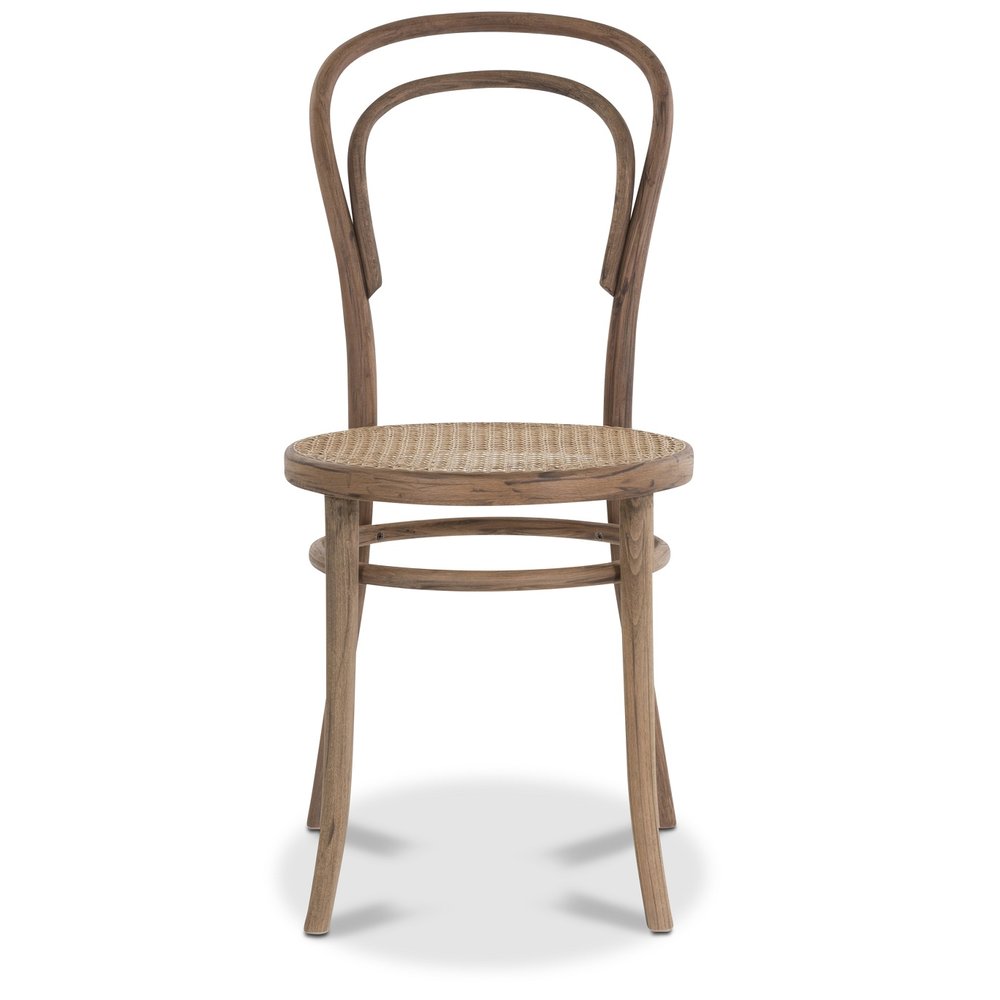 Stuhl schwarz creme Bugholz Holz Retro-Design Besucherstuhl Pula 