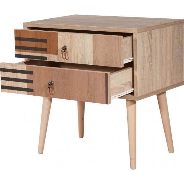 City Colorblock Nachttisch - Beige