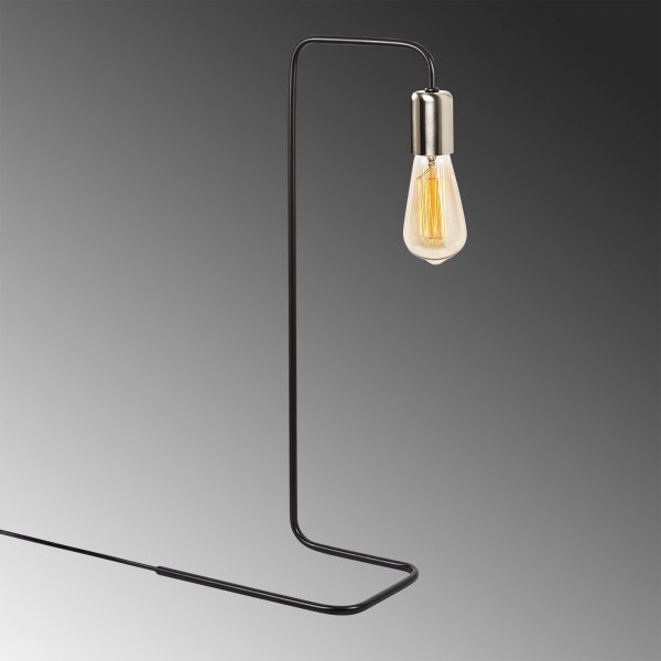 Denge Tischlampe - Schwarz/Nickel