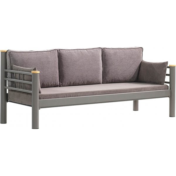 Kappis 3-Sitzer Outdoor-Sofa - Braun