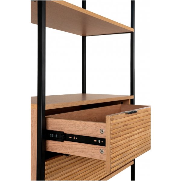 Minato Bücherregal - Esche/Schwarz Minato Bücherregal - Esche/Schwarz