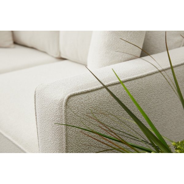 Berlin 2-Sitzer-Sofa - Cremewei/Schwarz