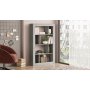 Luvio Bcherregal 22 - Silber/Anthrazit