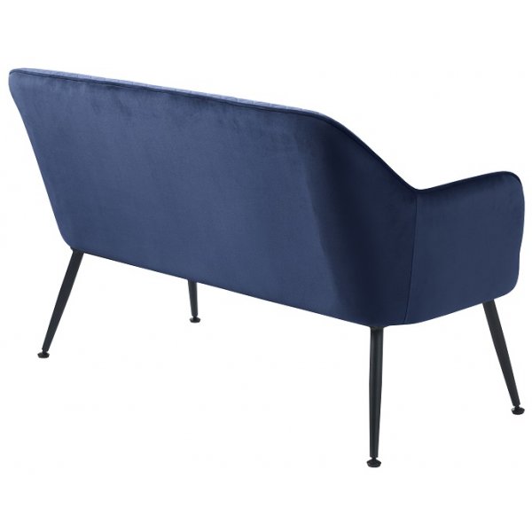 Anna 2-Sitzer-Sofa aus blauem Samt