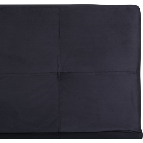 Schlafsofa aus dunkelgrauem Samt + Mbelfe