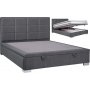 Maison 160x200 cm grauer Bettrahmen mit Stauraum im Bett