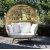 Iglu-Lounge-Sofa aus Rattan + Mbelpflegeset fr Textilien