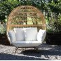 Iglu-Lounge-Sofa aus Rattan