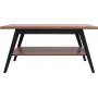 Madison Couchtisch 110 x 60 cm - Braune Eiche/Schwarz