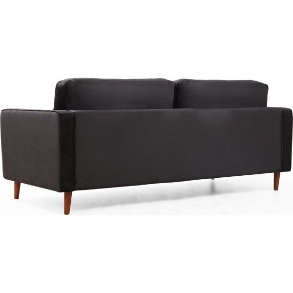 Rome 3-Sitzer-Sofa - Schwarz Rome 3-Sitzer-Sofa - Schwarz