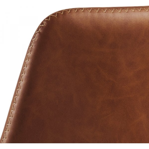 Oregon Barhocker - Braunes PU/wei