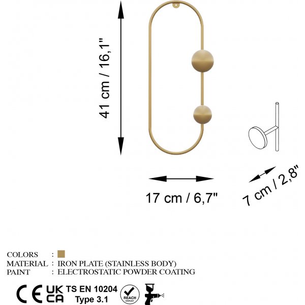 Cricket-Kleiderbgel - Gold