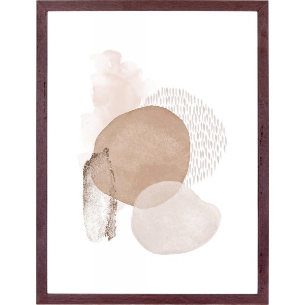 Aspen-Bilderrahmen Dunkelbraun, 3-tlg