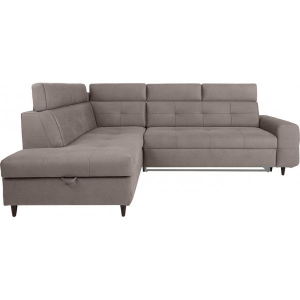 Matras Ecksofa mit offenem Ende links - Grau