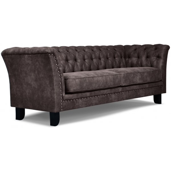Sofa Chester Bridge mit Nieten - 212 cm Sofa Chester Bridge mit Nieten - 212 cm