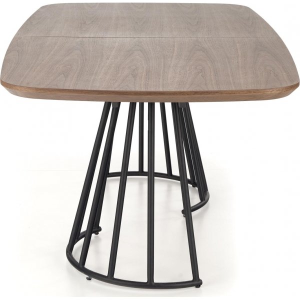 Everton Esstisch 180-200 x 100 cm - Walnuss/Schwarz