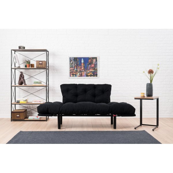 Nitta 2-Sitzer Schlafsofa - Schwarz Nitta 2-Sitzer Schlafsofa - Schwarz