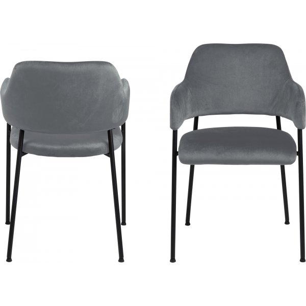 Lima Gestellstuhl - Grau