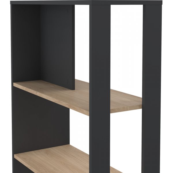 Sign-B�cherregal - Mattgrau/Hickory