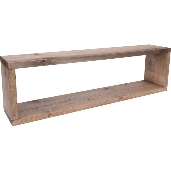 Abstraktes Wandregal 7 - Nussbaum