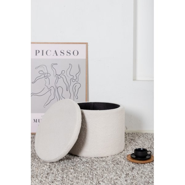 Sitzkissen Jabar - Weißer Teddy Sitzkissen Jabar - Weißer Teddy