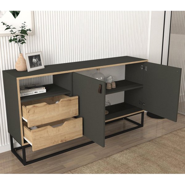 Dolores Sideboard - Saphir/Anthrazit Dolores Sideboard - Saphir/Anthrazit