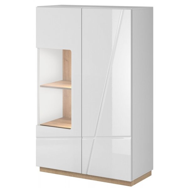 Villum Vitrine - Wei/Reineiche
