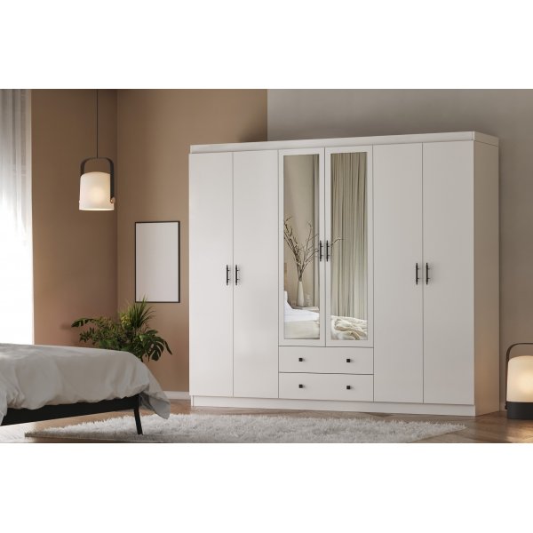 Lavinia Kleiderschrank 210 x 50 x 210 cm - Wei�