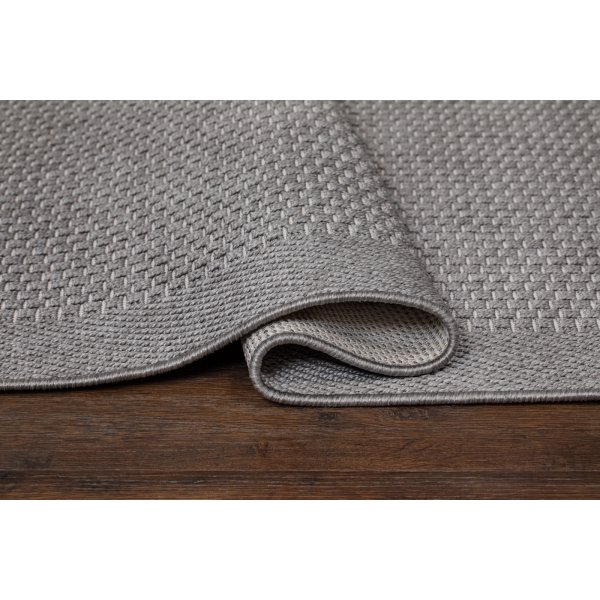 Miami flach gewebter Teppich Grau Miami flach gewebter Teppich Grau