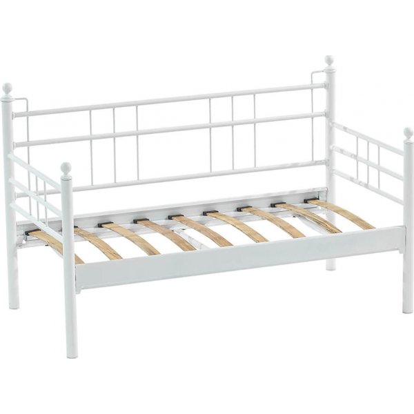 Manyas 2-Sitzer Outdoor-Sofa - Wei/Braun + Fleckentferner fr Mbel