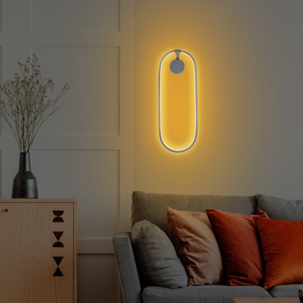 Tranceto Wandleuchte - Grau Tranceto Wandleuchte - Grau