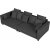 Brandy Lounge 4-Sitzer-Sofa XL - Dunkelgrauer Stoff + Fleckentferner fr Mbel