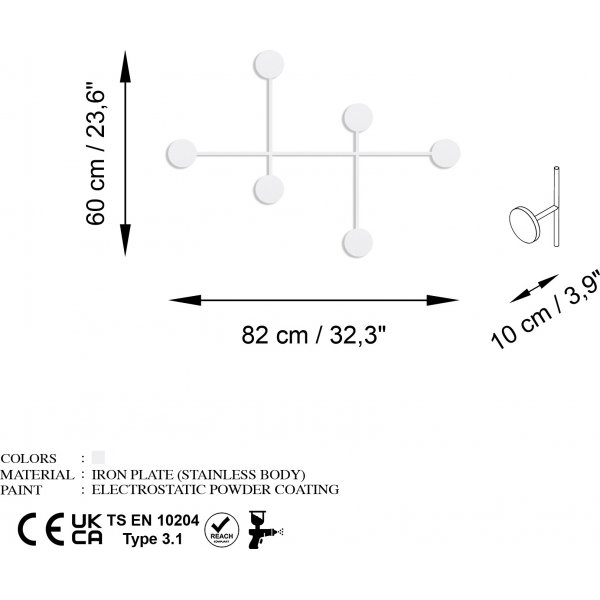 Kleiderbügel für Damen - Weiß Kleiderbügel für Damen - Weiß