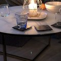 Kundenbild Palasso Couchtisch 80 cm Durchmesser - Messing / leichte Marmorierung