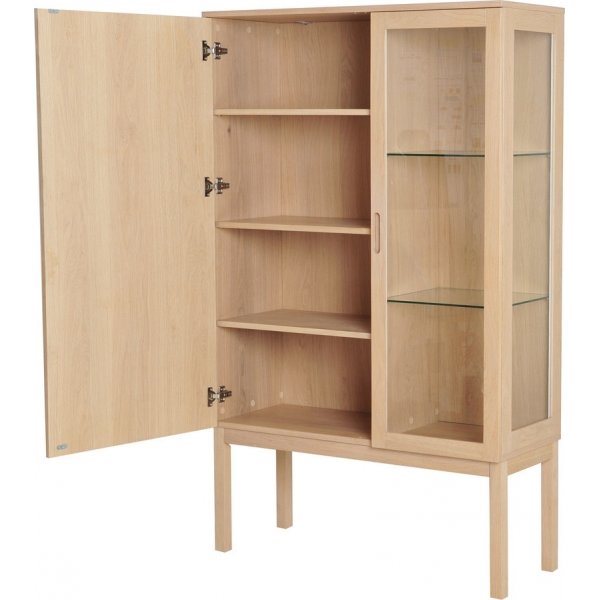 Vitrine \\\"Olivia\\\" - wei pigmentierte Eiche